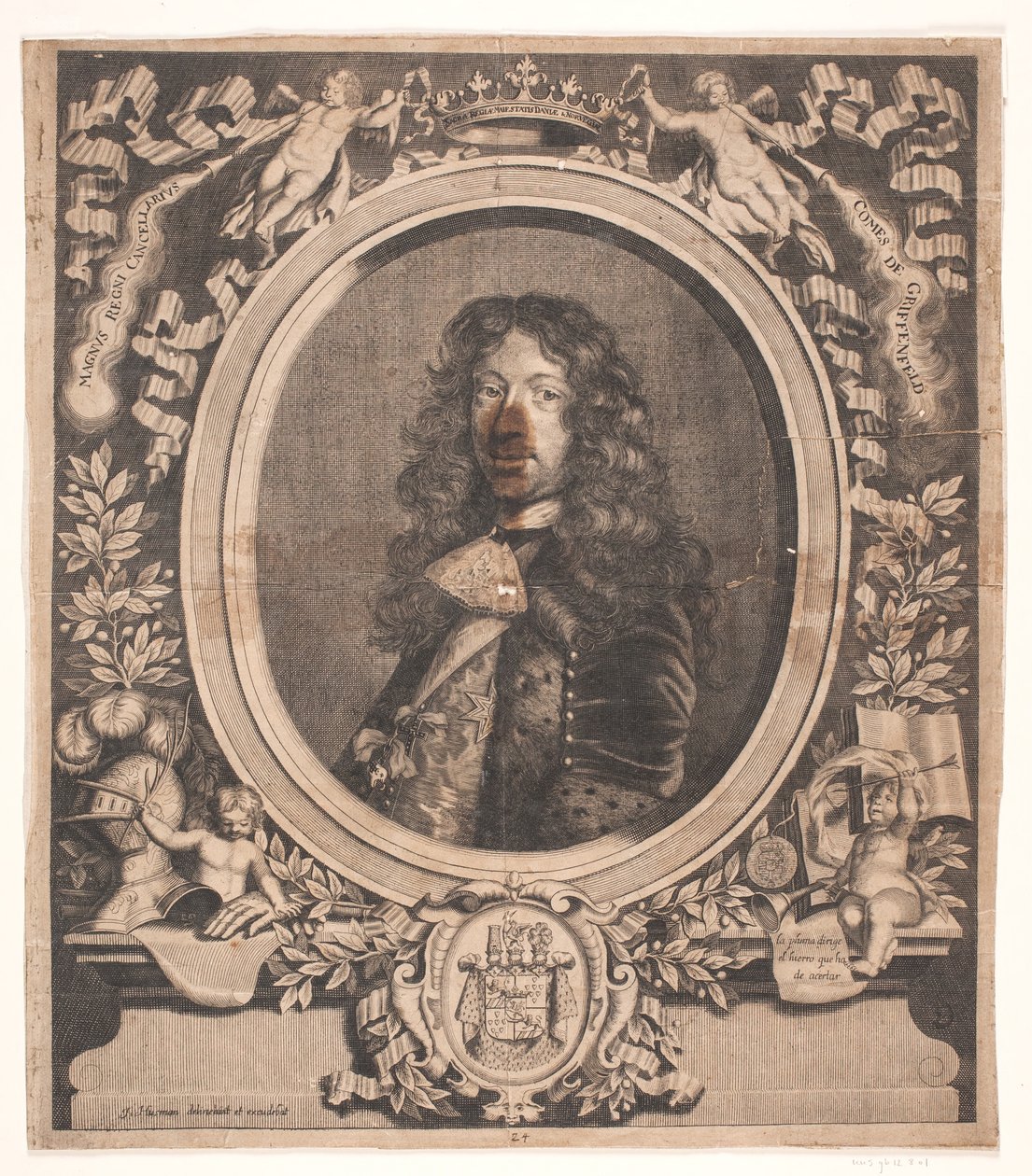 Griffenfeld als Rijkskanselier door Johann Husman
