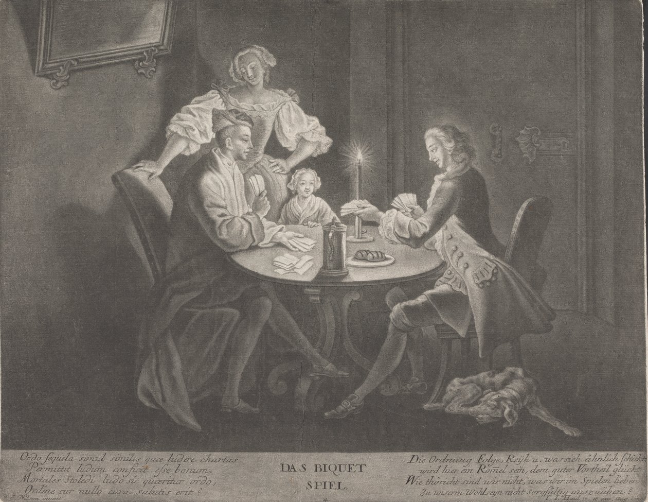 Das Biquet Spiel door Johann Jacobus Haid