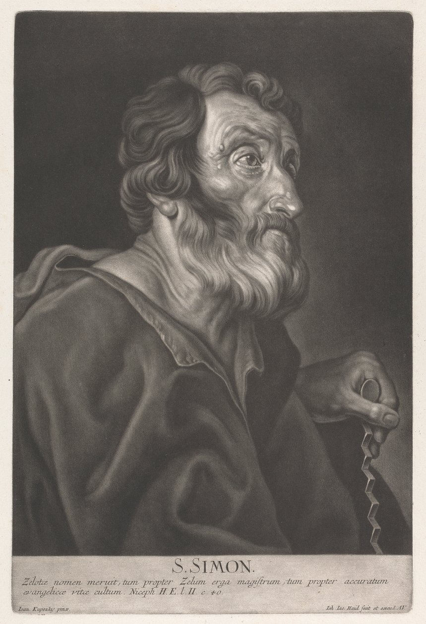 S. Simon door Johann Jacobus Haid