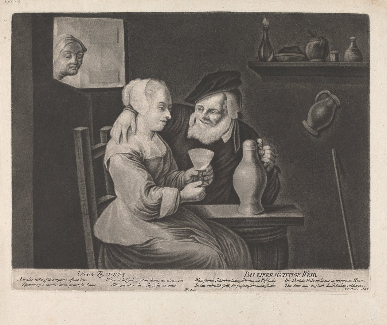 Uxor Zelotypa door Johann Jacobus Haid