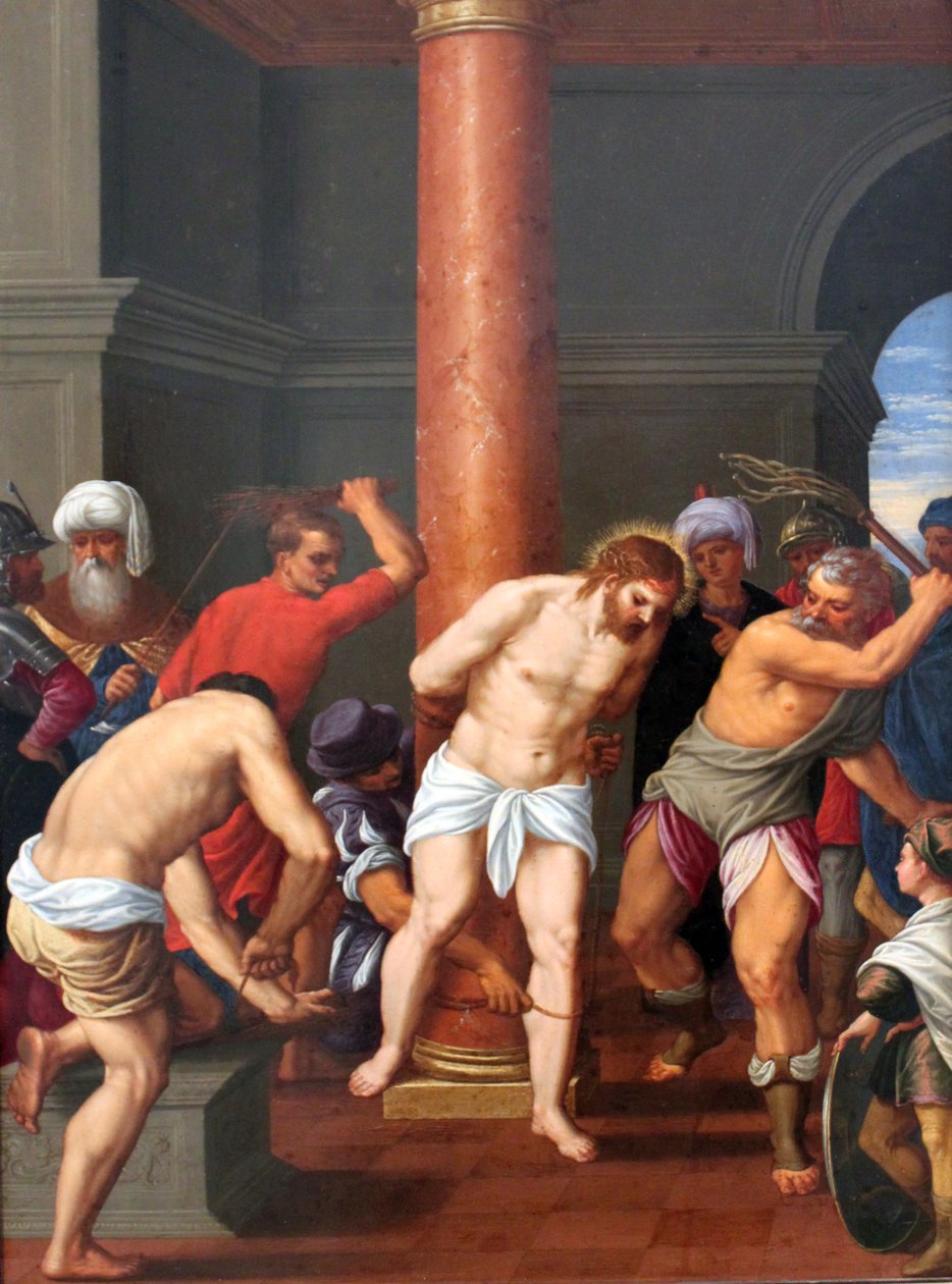 Duits: Geißelung Christi De geseling van Christus door Johann König