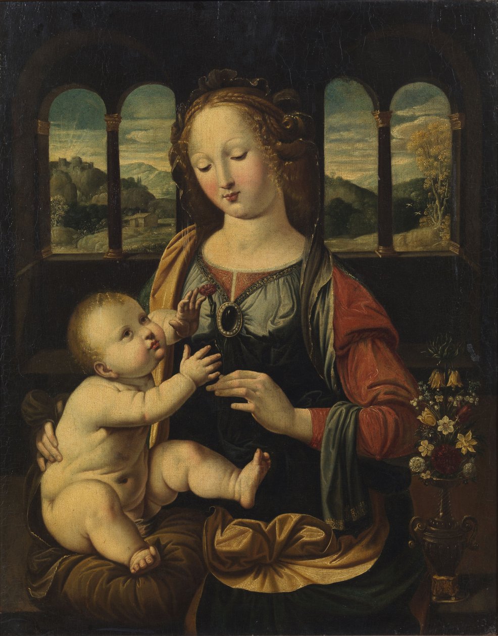 Maagd en kind door Johann König