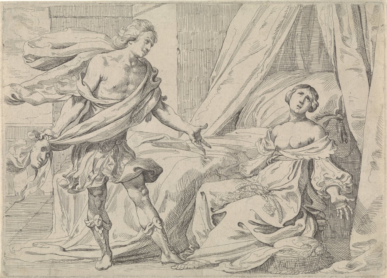 Cephalus maakt zich bekend aan Procris door Johann Liss
