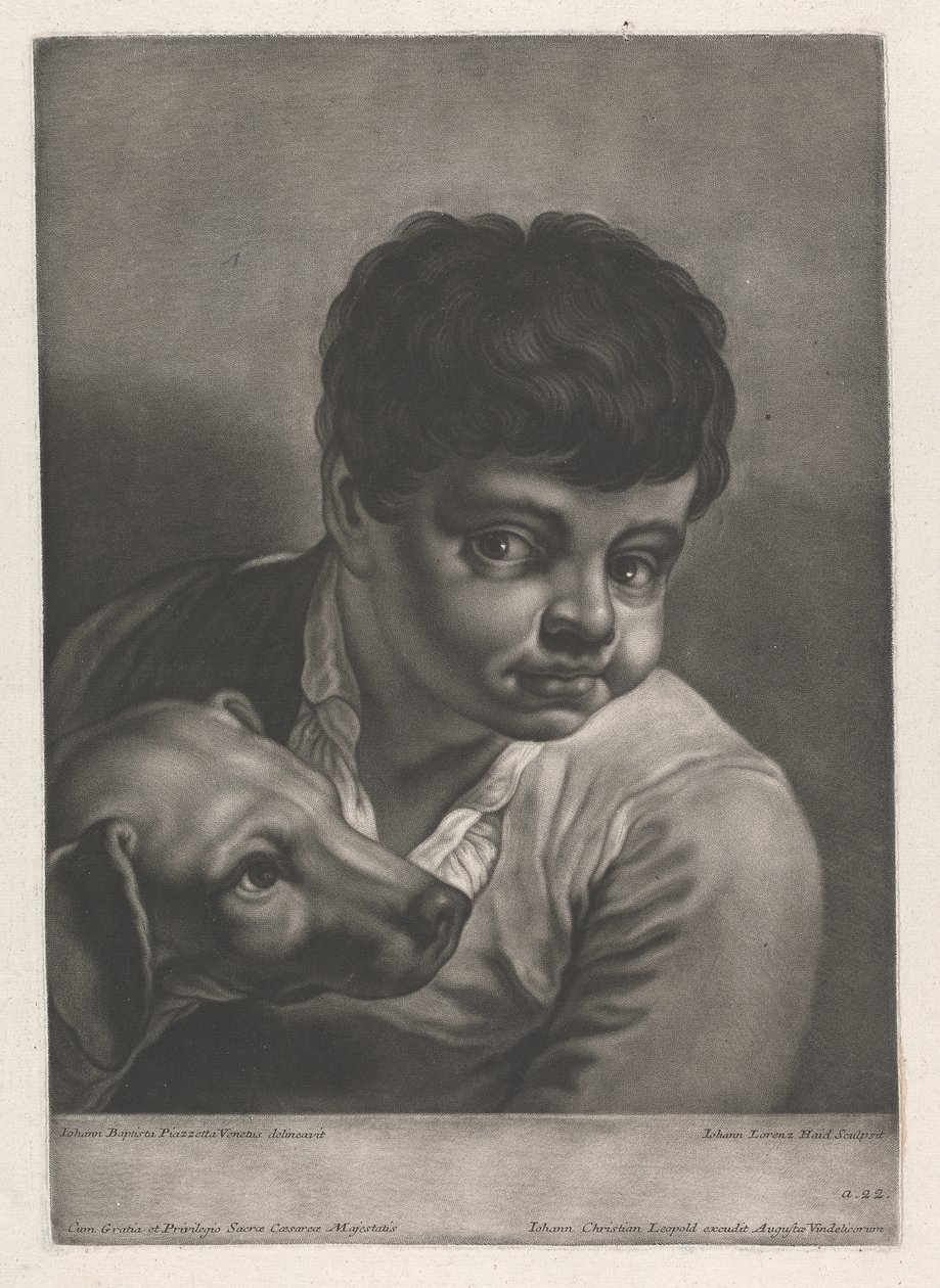 Portret van een Man door Johann Lorenz Haid