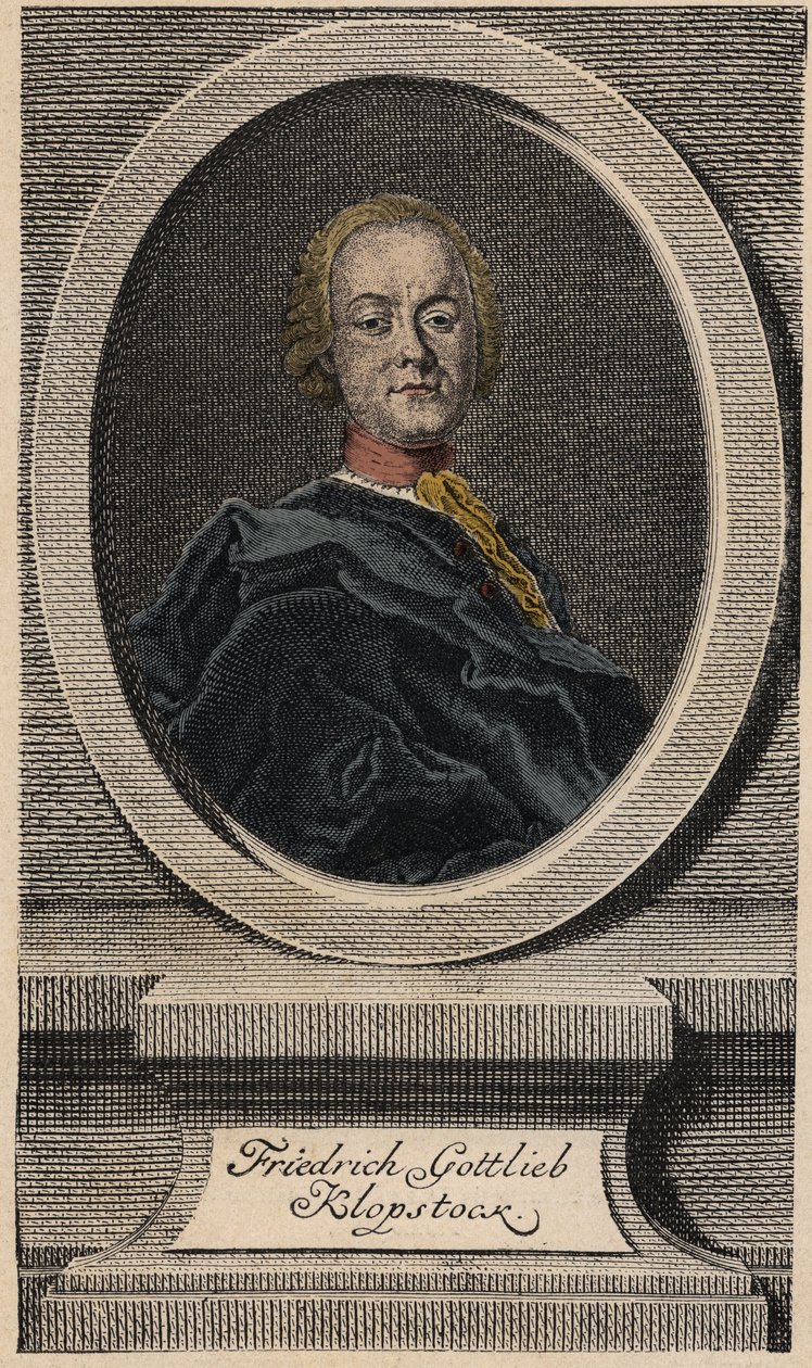 Friedrich Gottlieb Klopstock (1724-1803), Duitse dichter door Johann Martin Bernigeroth
