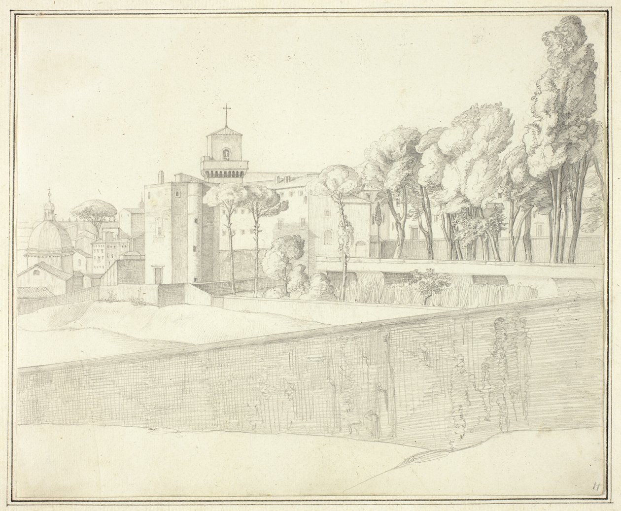 San Pietro in Vincoli, Rome door Johann Martin von Rohden