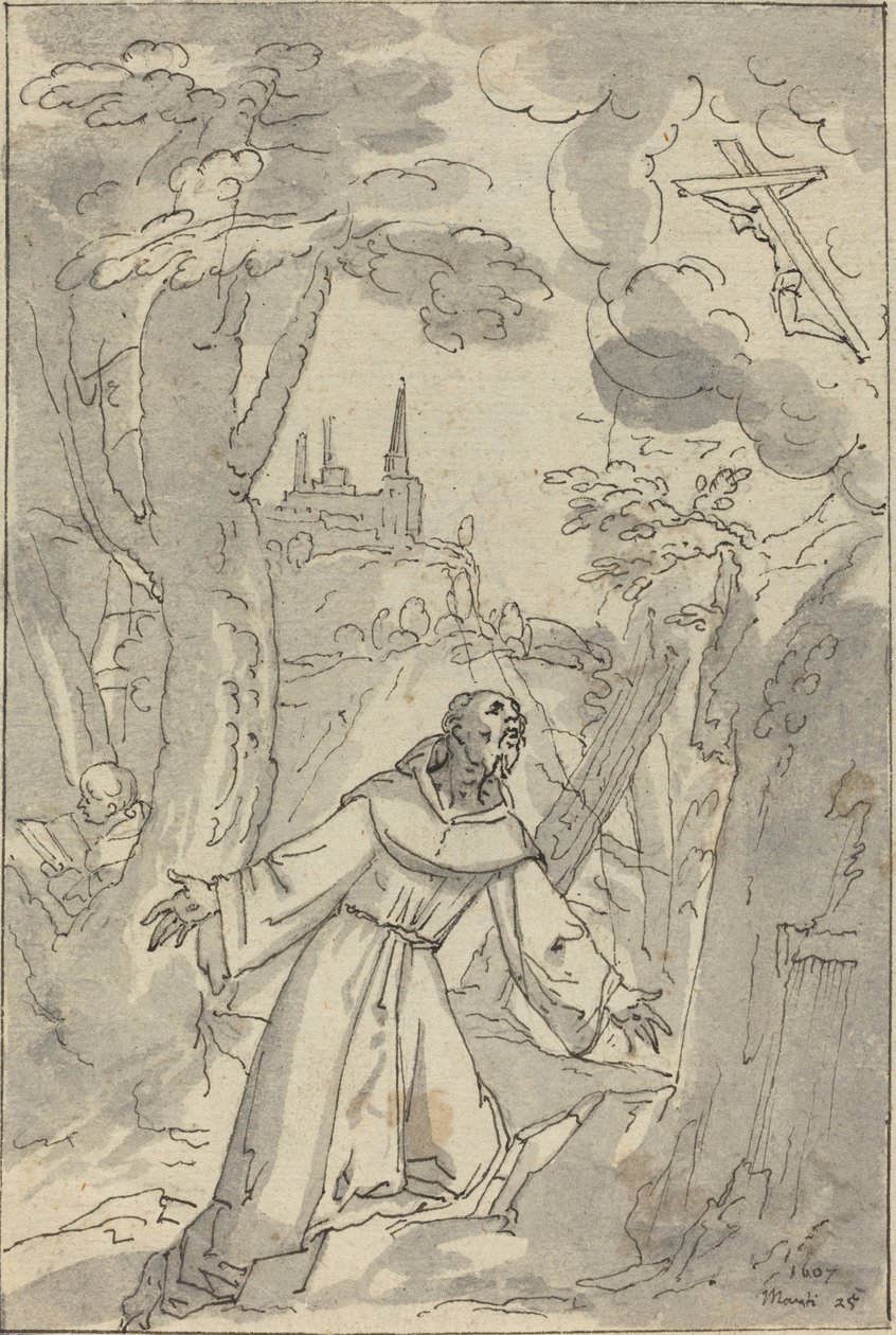 De Stigmatisatie van Sint Franciscus door Johann Matthias Kager