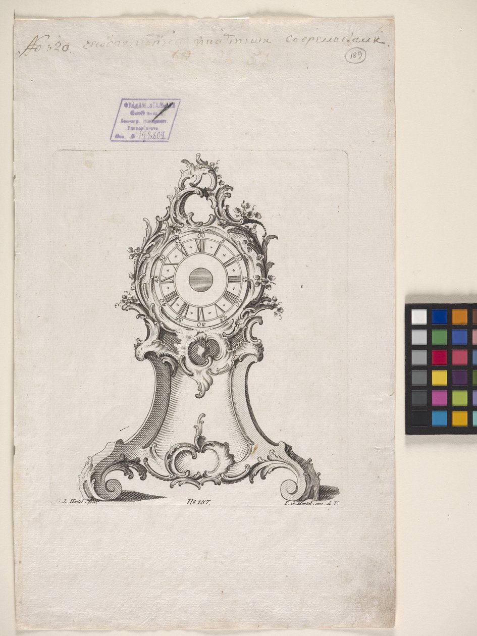 Klok door Johann Michael Hoppenhaupt