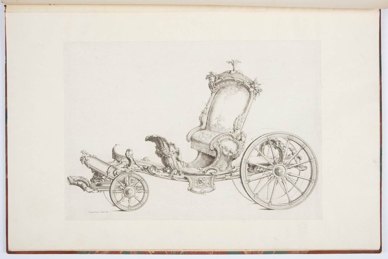 Ontwerp voor een Cabriolet door Johann Michael Hoppenhaupt II