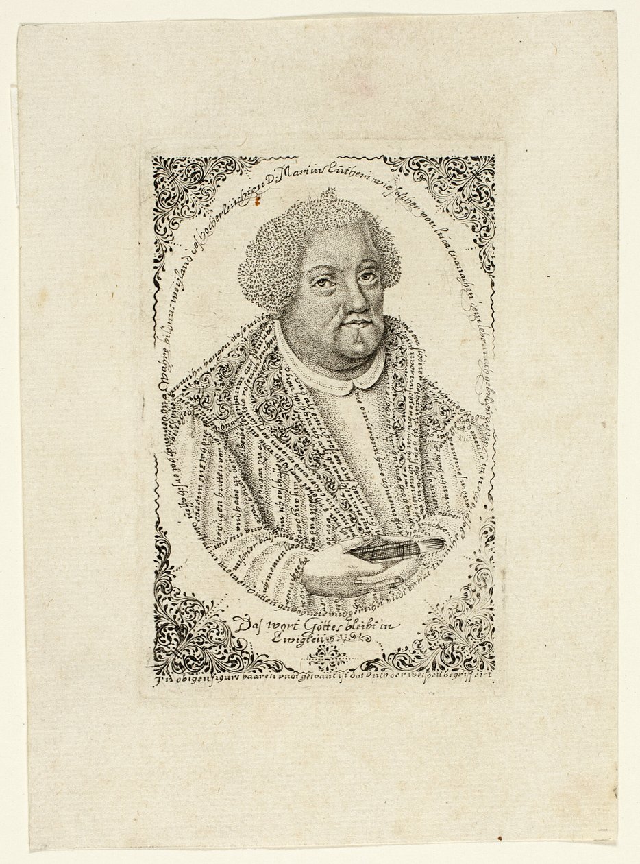 Maarten Luther door Johann Michael Puchler