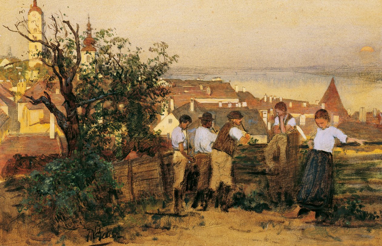Van Stein an der Donau door Johann Nepomuk Geller