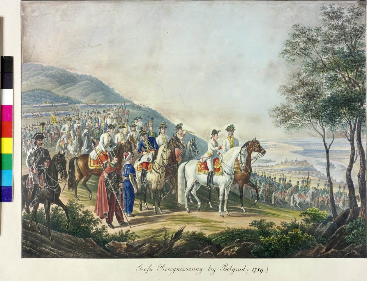 Aartshertog Franz belegering van Belgrado 1789 door Johann Nepomuk Hoechle