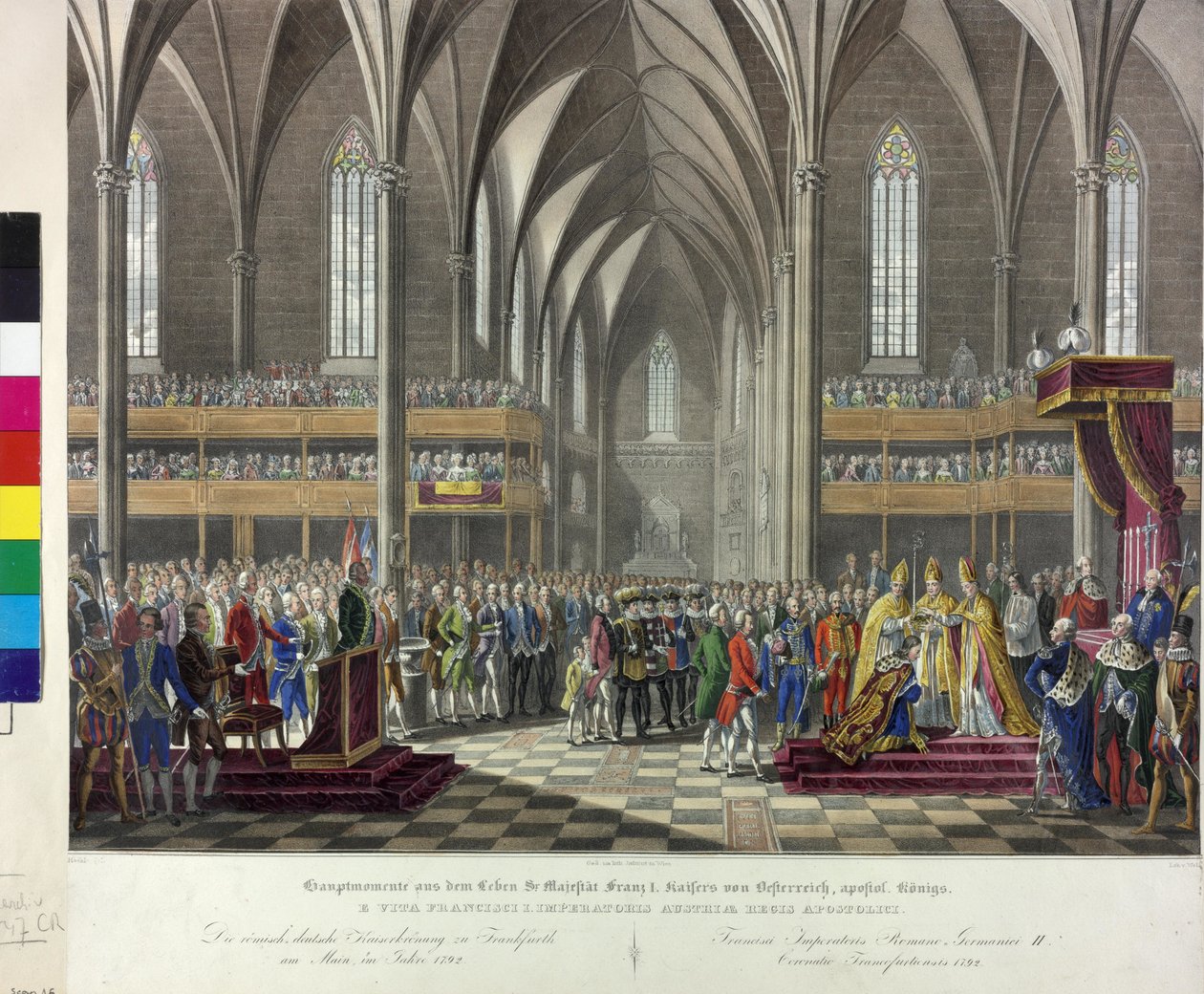 Keizerlijke Kroning 1792 door Johann Nepomuk Hoechle