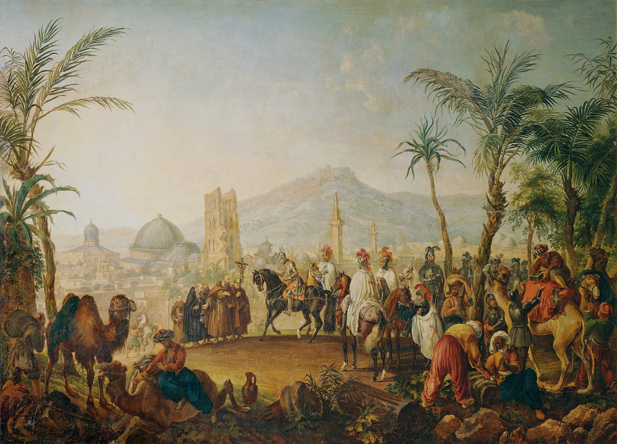 Kruisvaarder (Godfried van Bouillon) door Johann Nepomuk Höchle