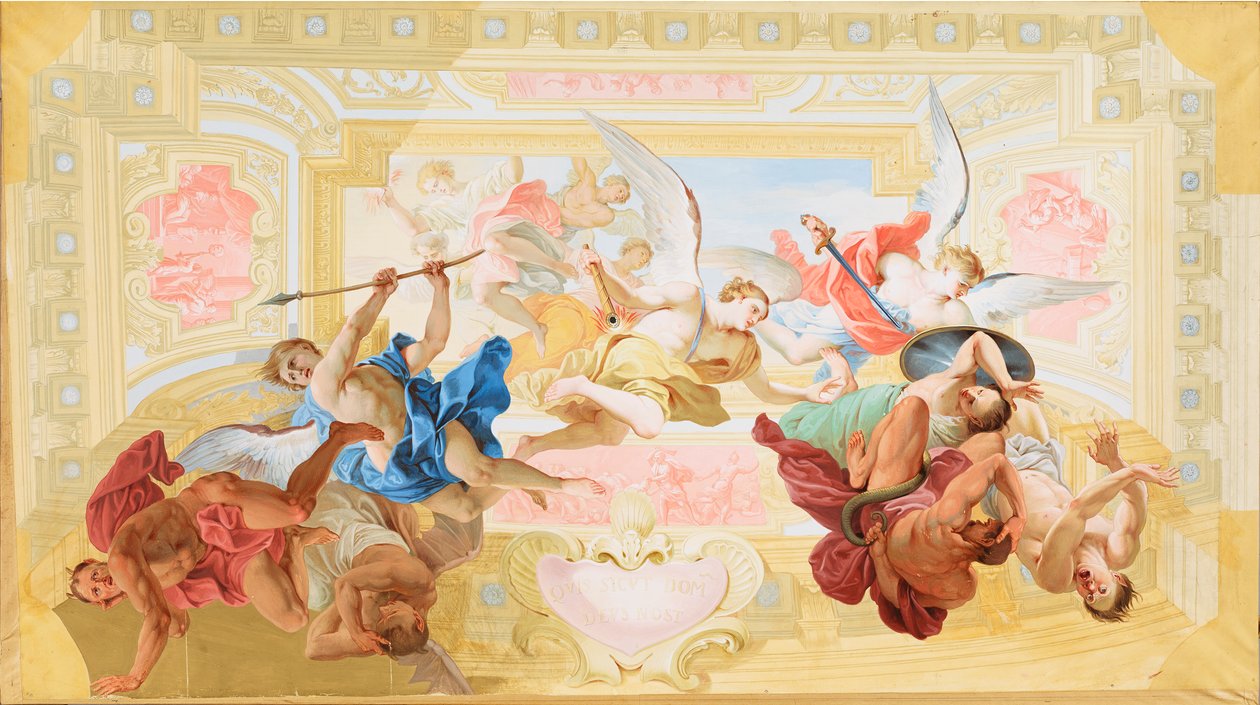 De val van de engelen door Johann Peter Krafft