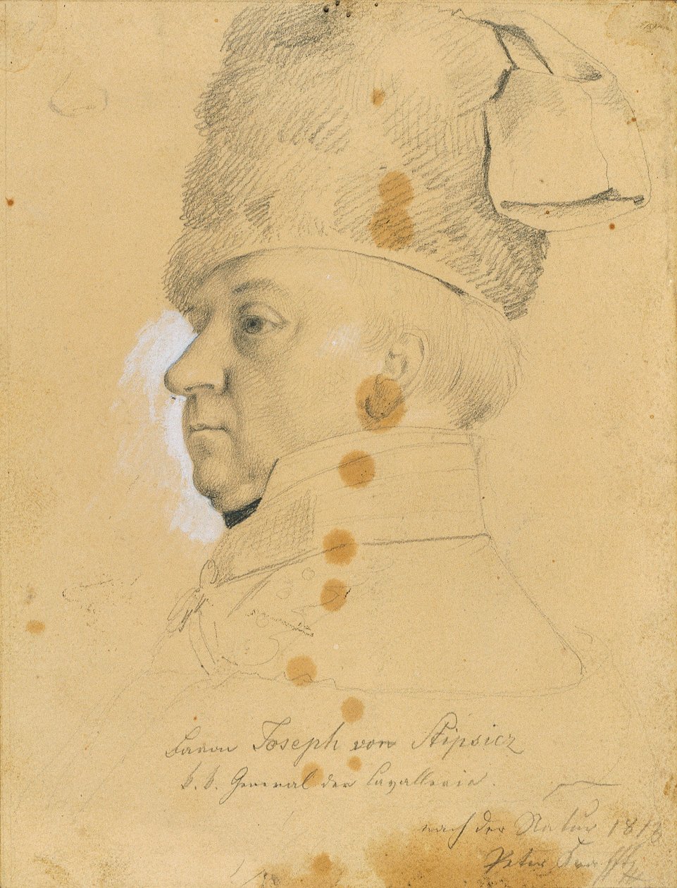 Generaal Joseph Baron von Stipsicz door Johann Peter Krafft