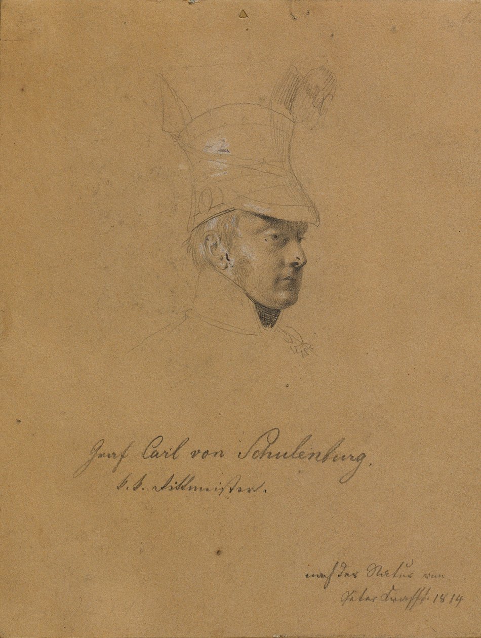 Graaf Carl von Schulenburg door Johann Peter Krafft
