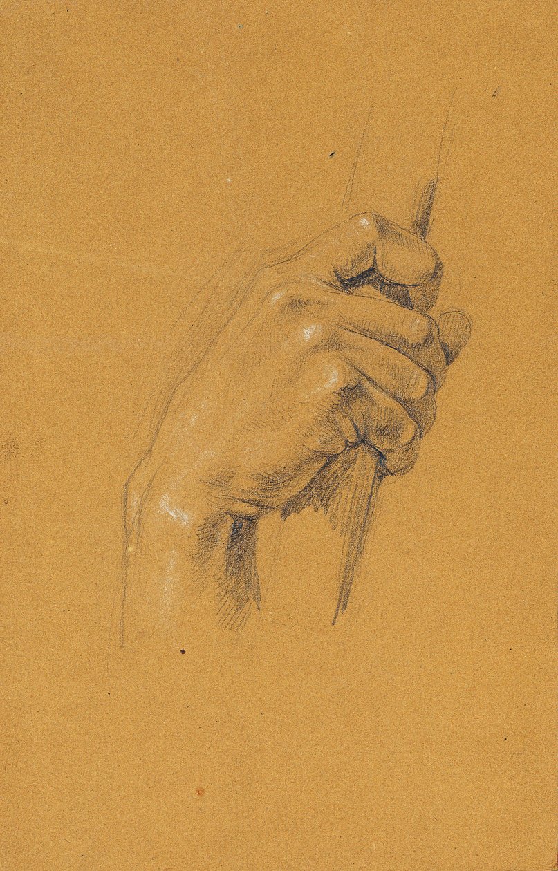 Handstudie voor "Ossian en Malvina" door Johann Peter Krafft