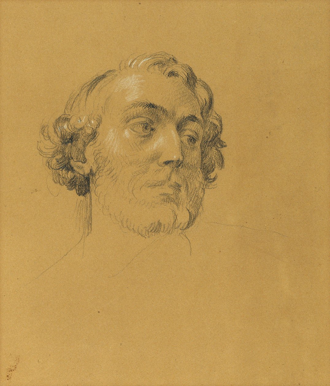 Portretstudie door Johann Peter Krafft