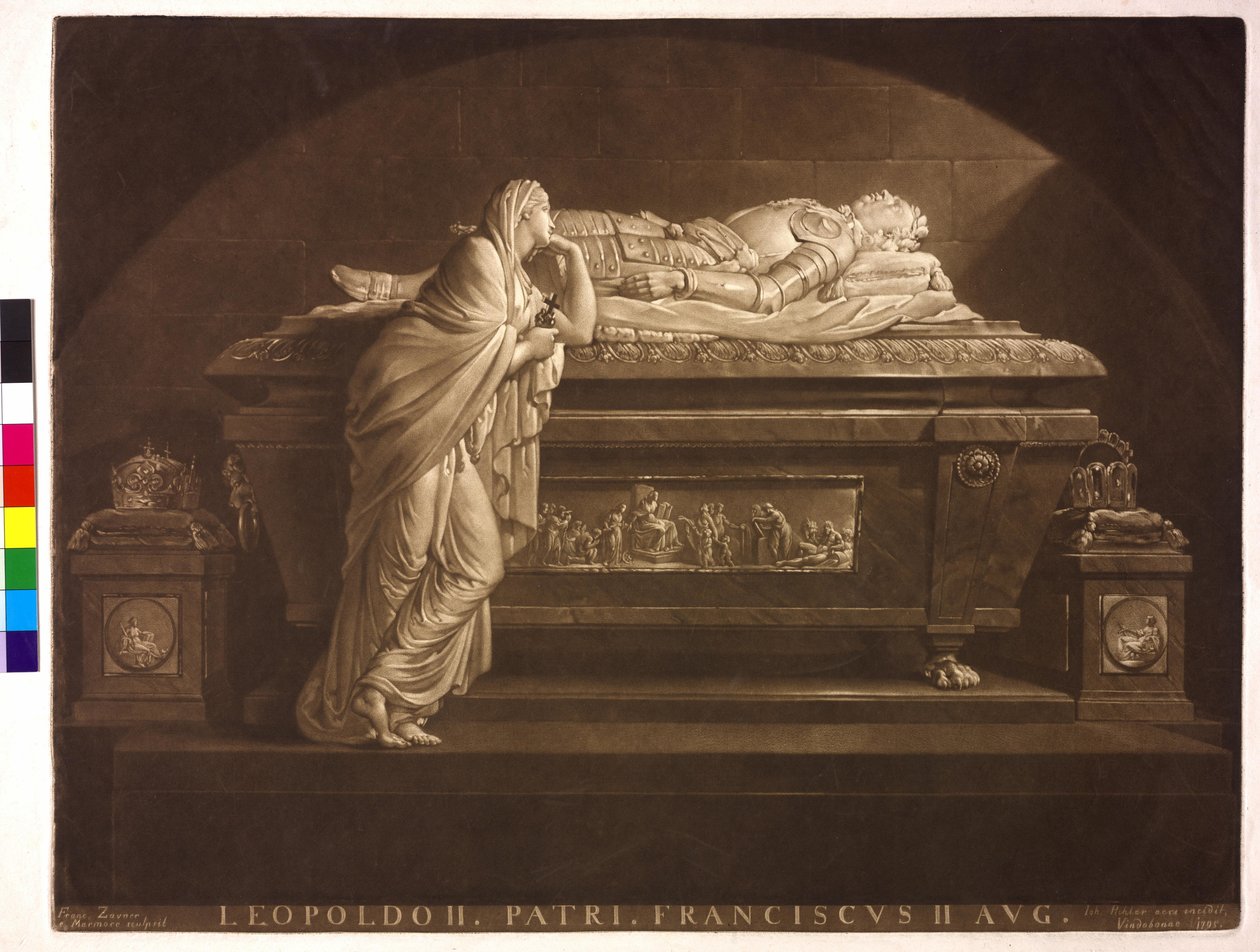 Heilige Roomse Keizer Leopold II door Johann Peter Pichler