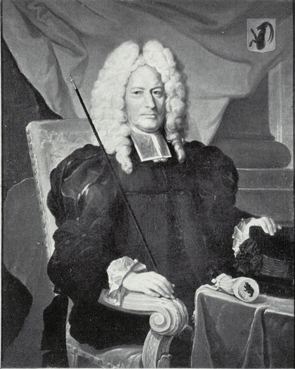 Portret van Christoph Steiger I. door Johann Rudolf Huber