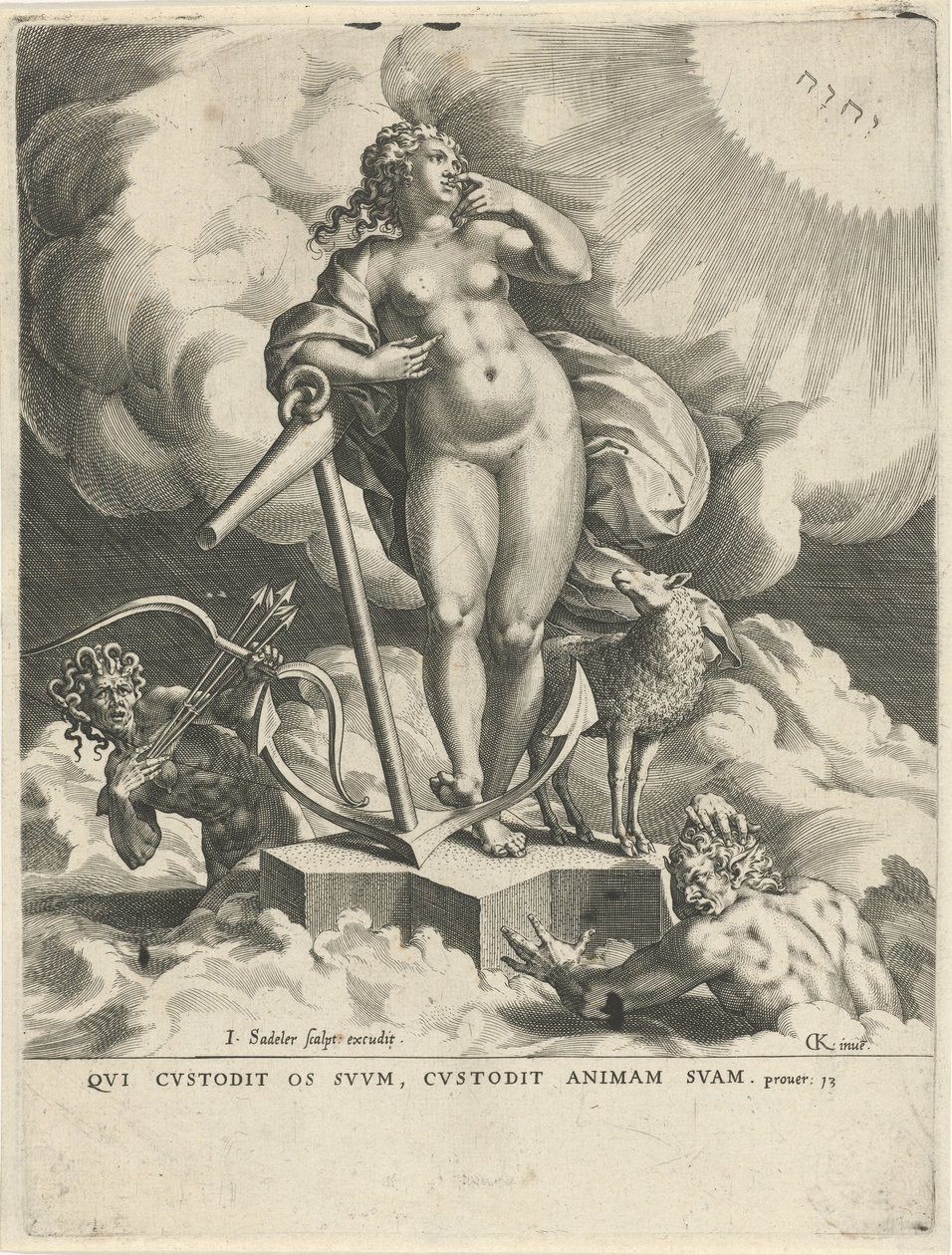 Allegorie van de Hoop door Johann Sadeler (I)