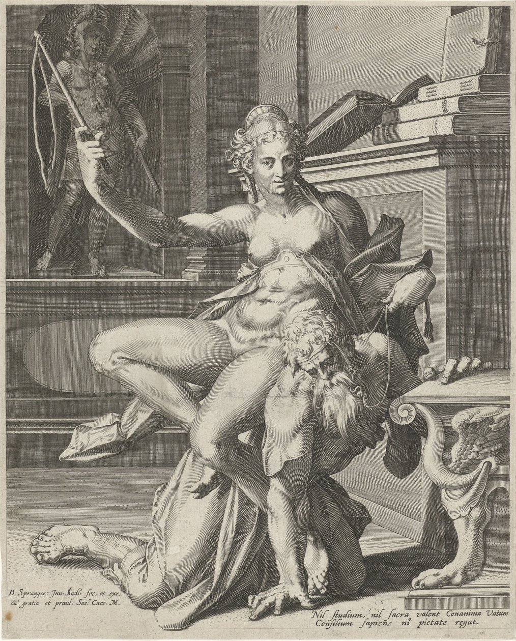 Aristoteles en Phyllis door Johann Sadeler (I)