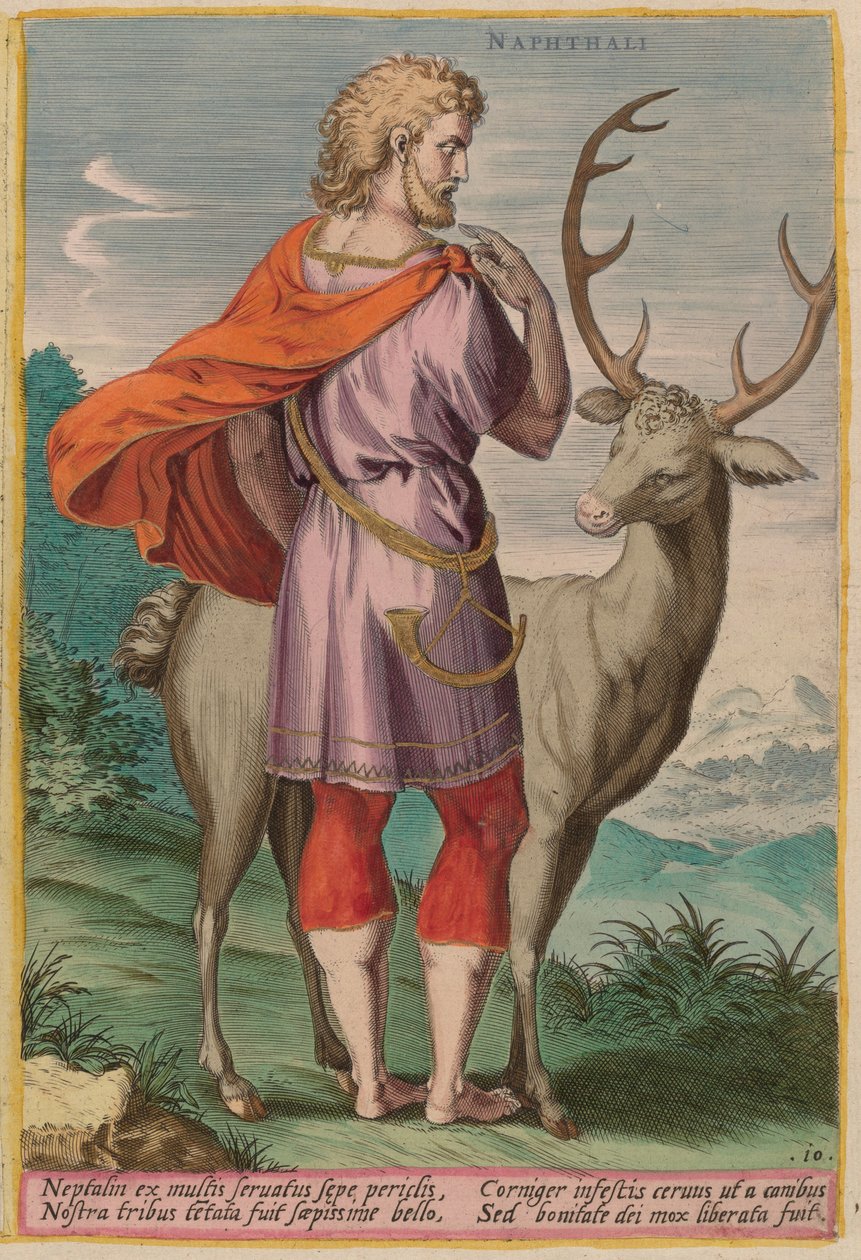 Napthali door Johann Sadeler I