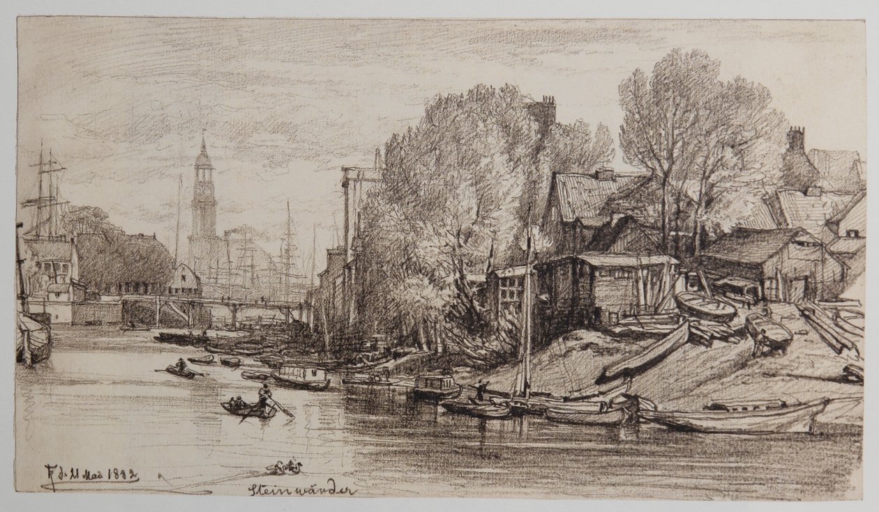 Op Steinwerder 21-05-1882 door Johann Theobald Riefesell