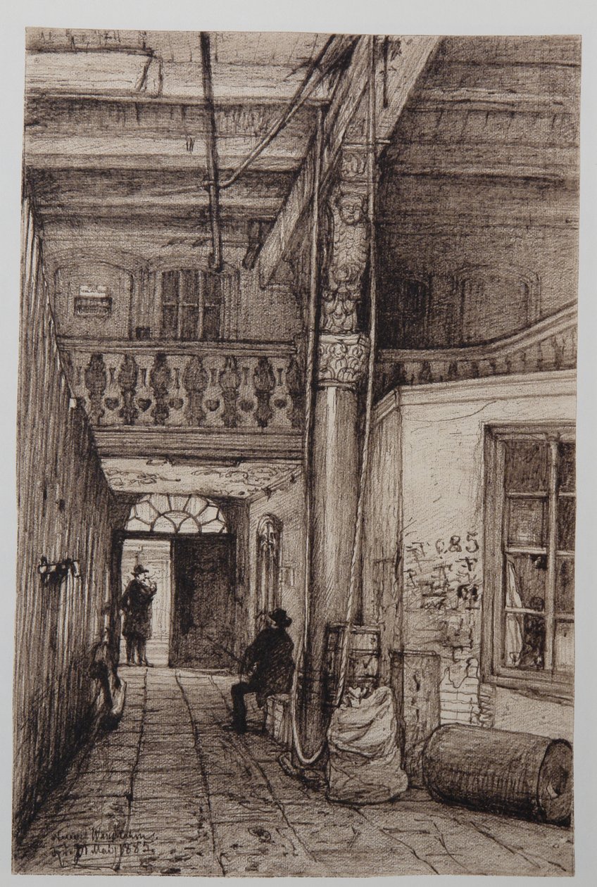 Nieuw muurkozijn 21-05-1885 door Johann Theobald Riefesell