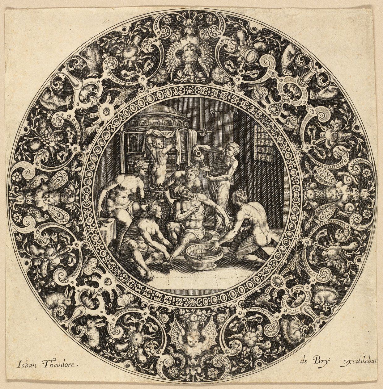 Bad van Sardanapalus door Johann Theodor de Bry