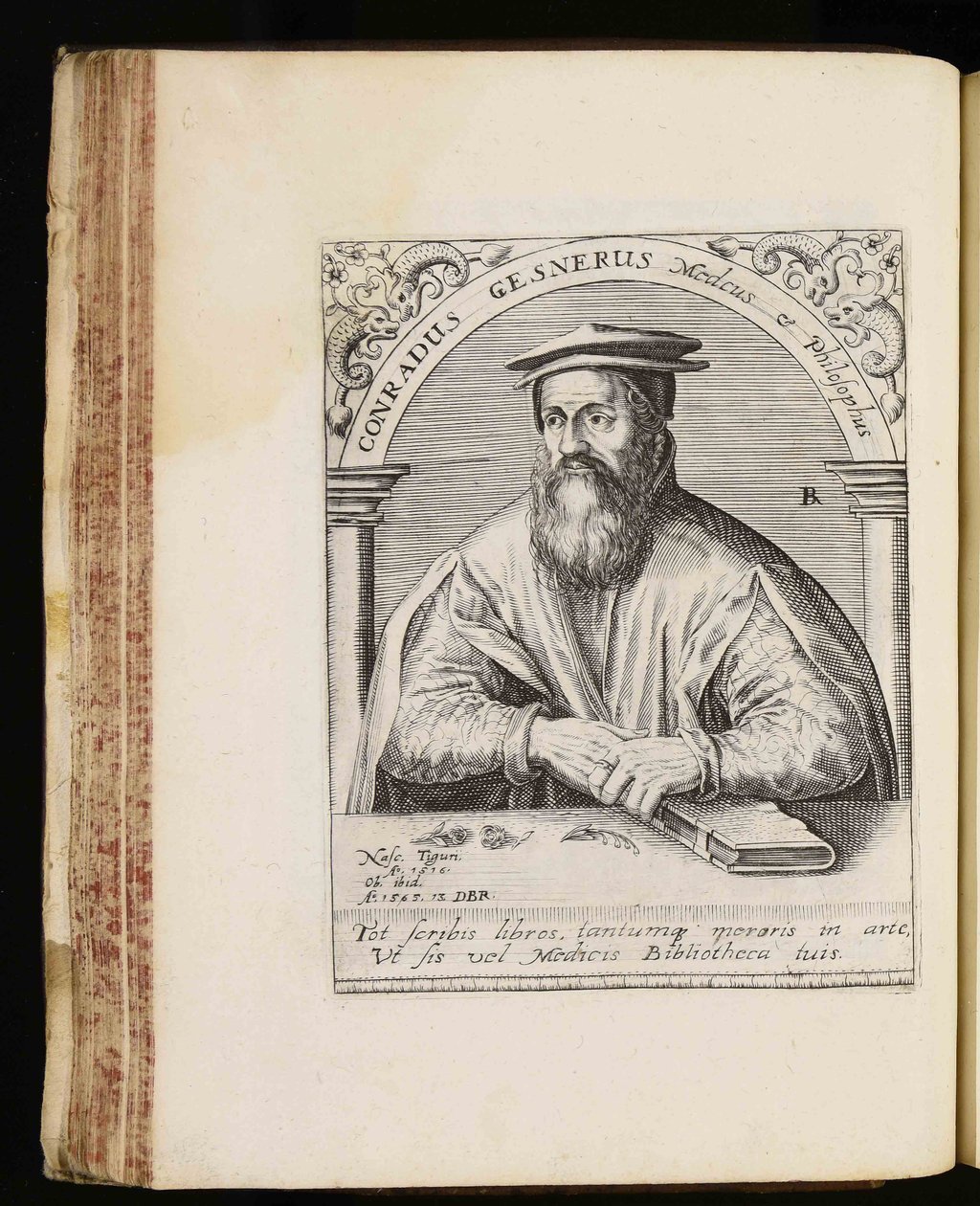 Conrad Gessner door Johann Theodor de Bry