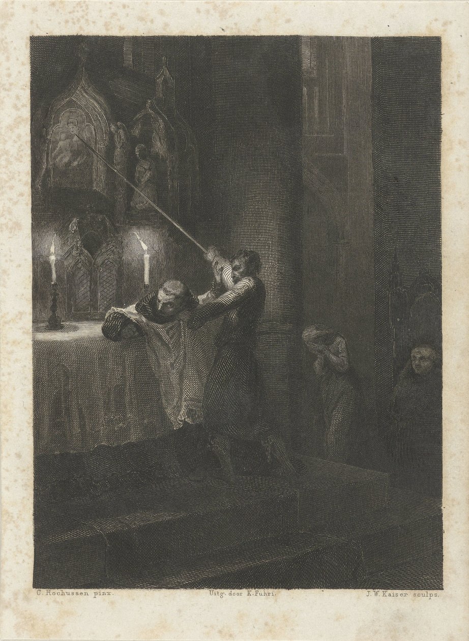 Vernieling van een altaarstuk door Johann Wilhelm Kaiser (I)