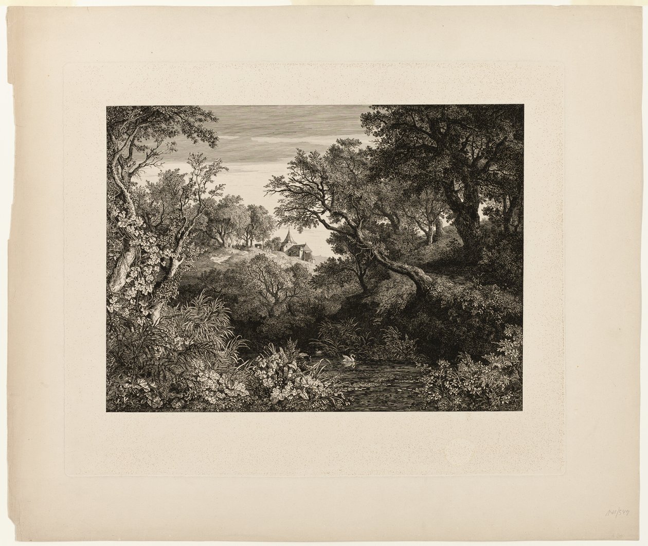 Het grote Duitse landschap door Johann Wilhelm Schirmer