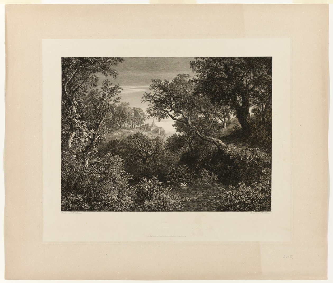 Het grote Duitse landschap door Johann Wilhelm Schirmer