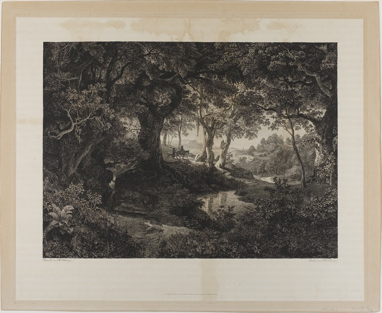 Het grote Italiaanse landschap door Johann Wilhelm Schirmer