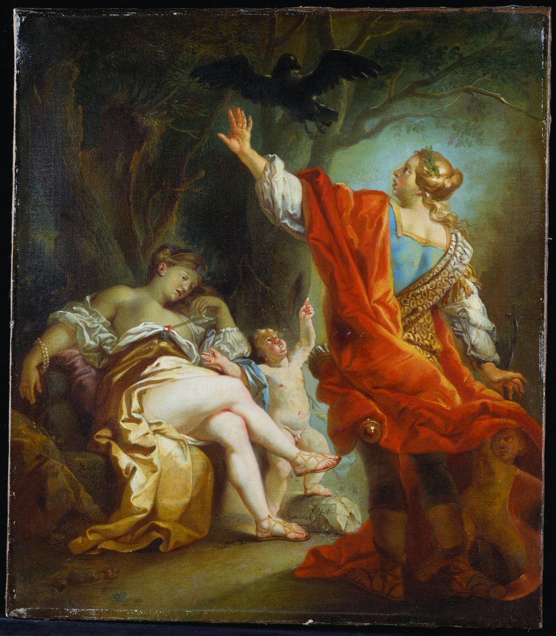 Apollo doodt Coronis door Johan Joseph Zoffany