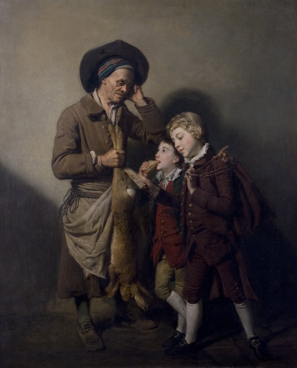 De Portier en de Haas door Johan Joseph Zoffany
