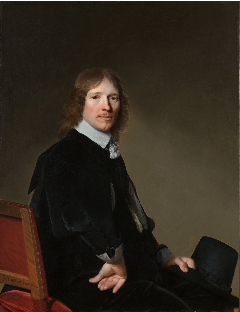 Portret van Eduard Wallis (1621-1684) door Johannes Cornelisz. Verspronck
