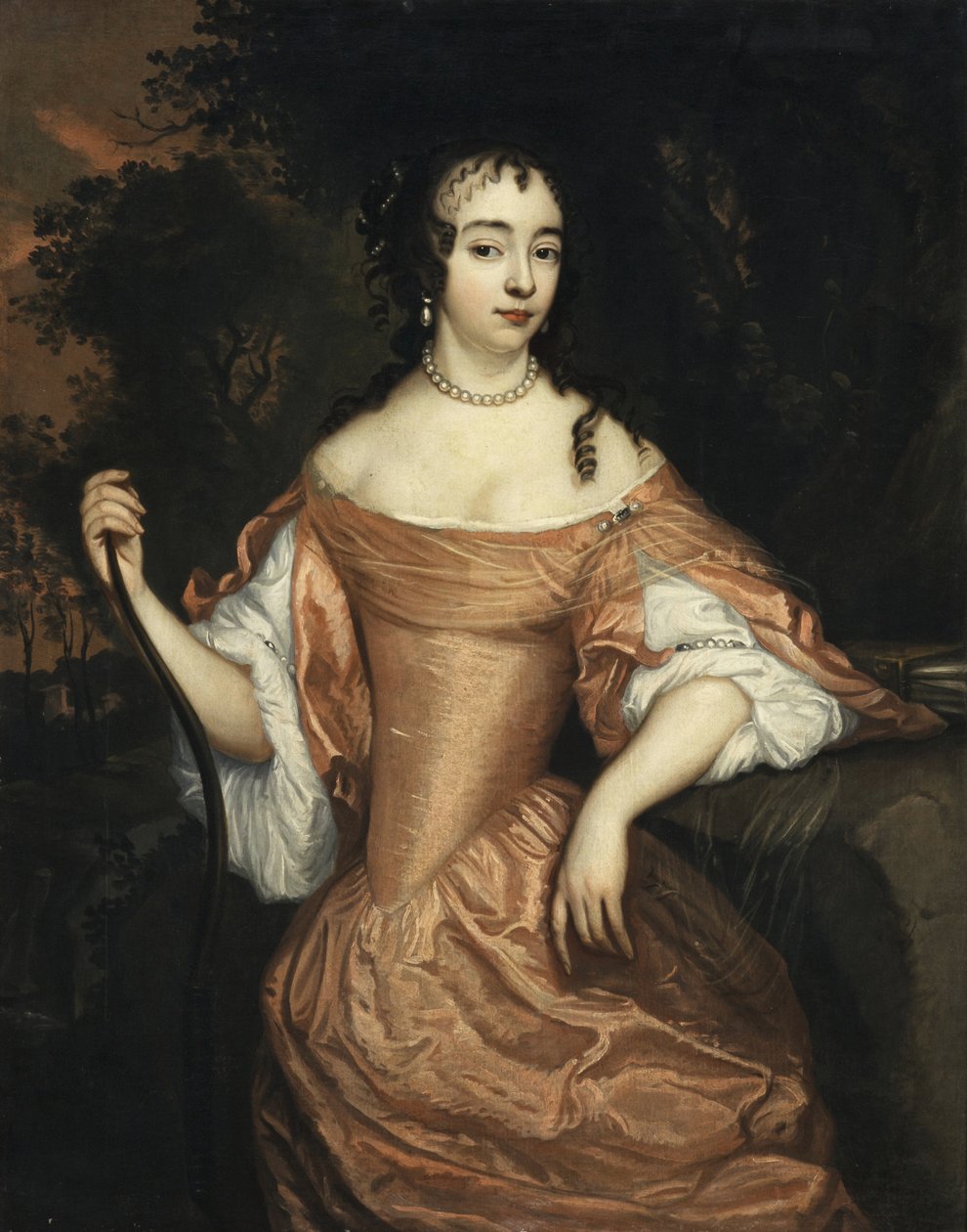 Portret van Maria van Nassau (1642-1688) door Johannes Mytens