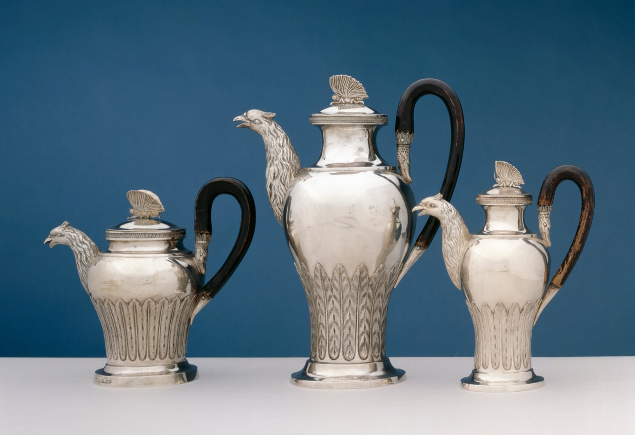 Drie theepotten door Johannes Ostheim