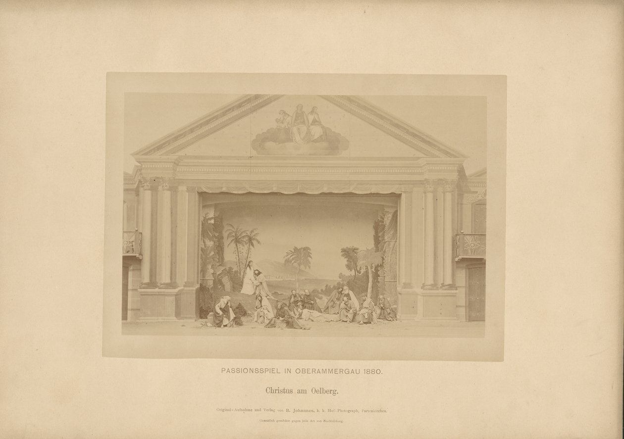 Passiespel van Ober-Ammergau - Christus op de Olijfberg door Johannes Bernhard