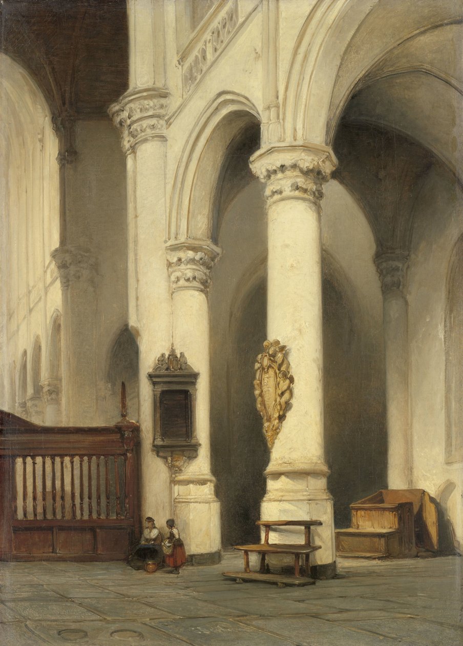 Kerkinterieur door Johannes Bosboom