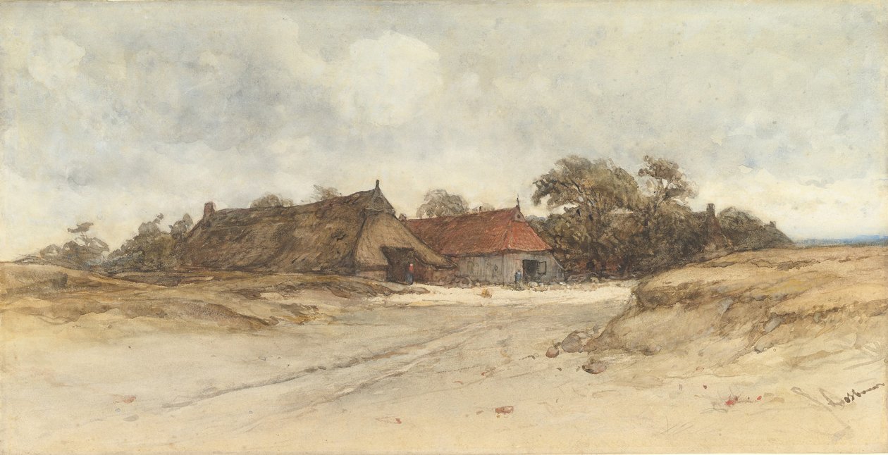 Boerderijen, 19e eeuw door Johannes Bosboom