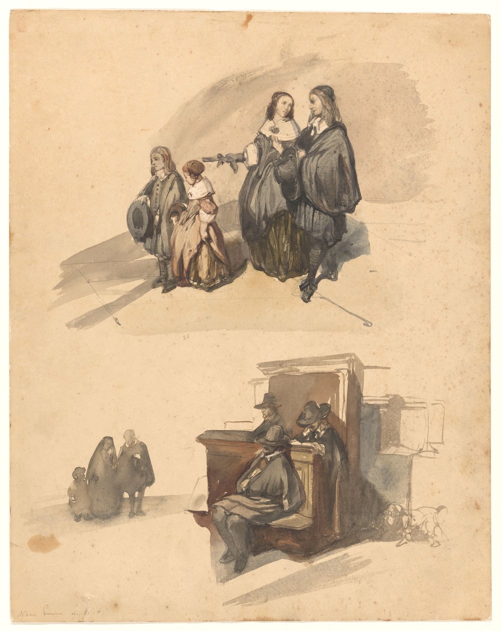 Studies naar figuren door Johannes Bosboom