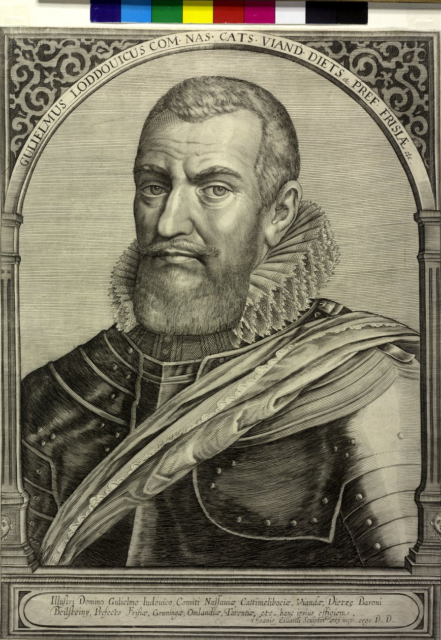 Graaf van Nassau-Dillenburg Willem Lodewijk door Johannes Eillarts