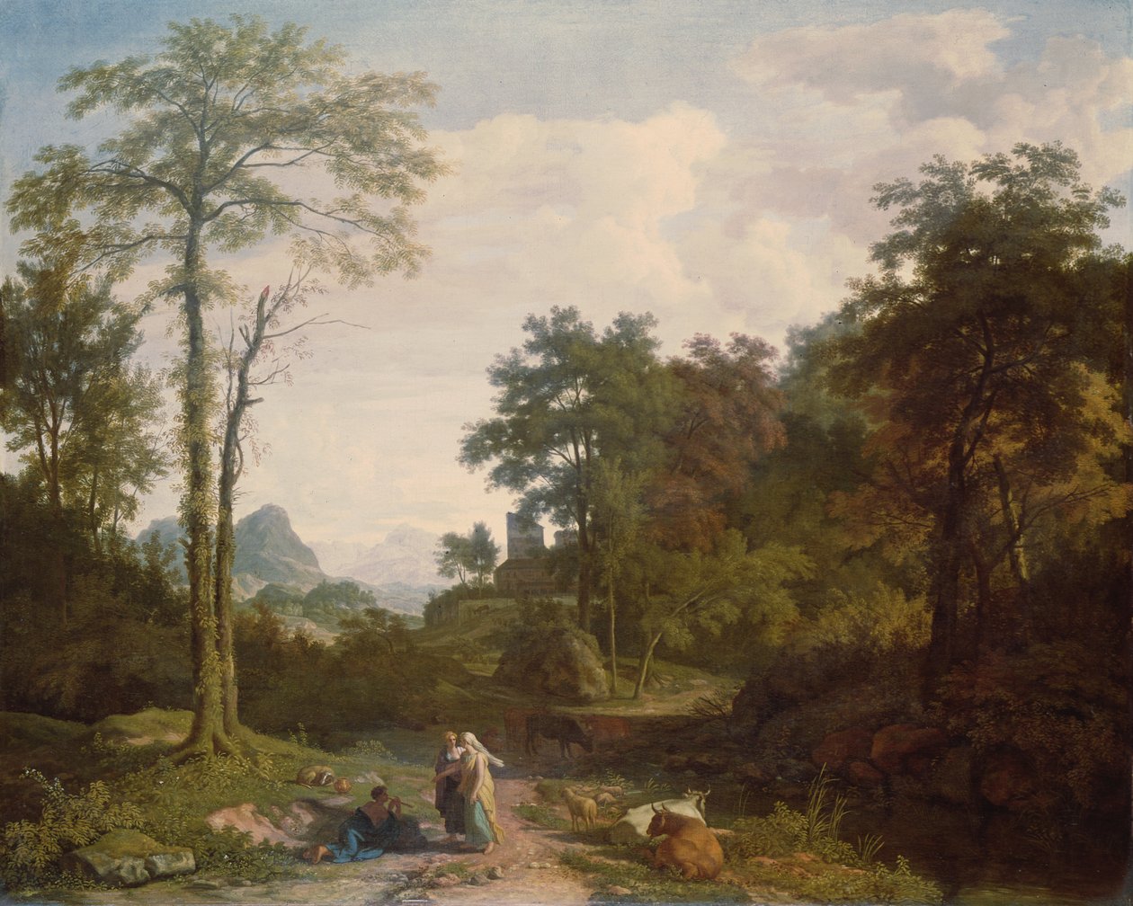 Arcadisch landschap door Johannes Glauber