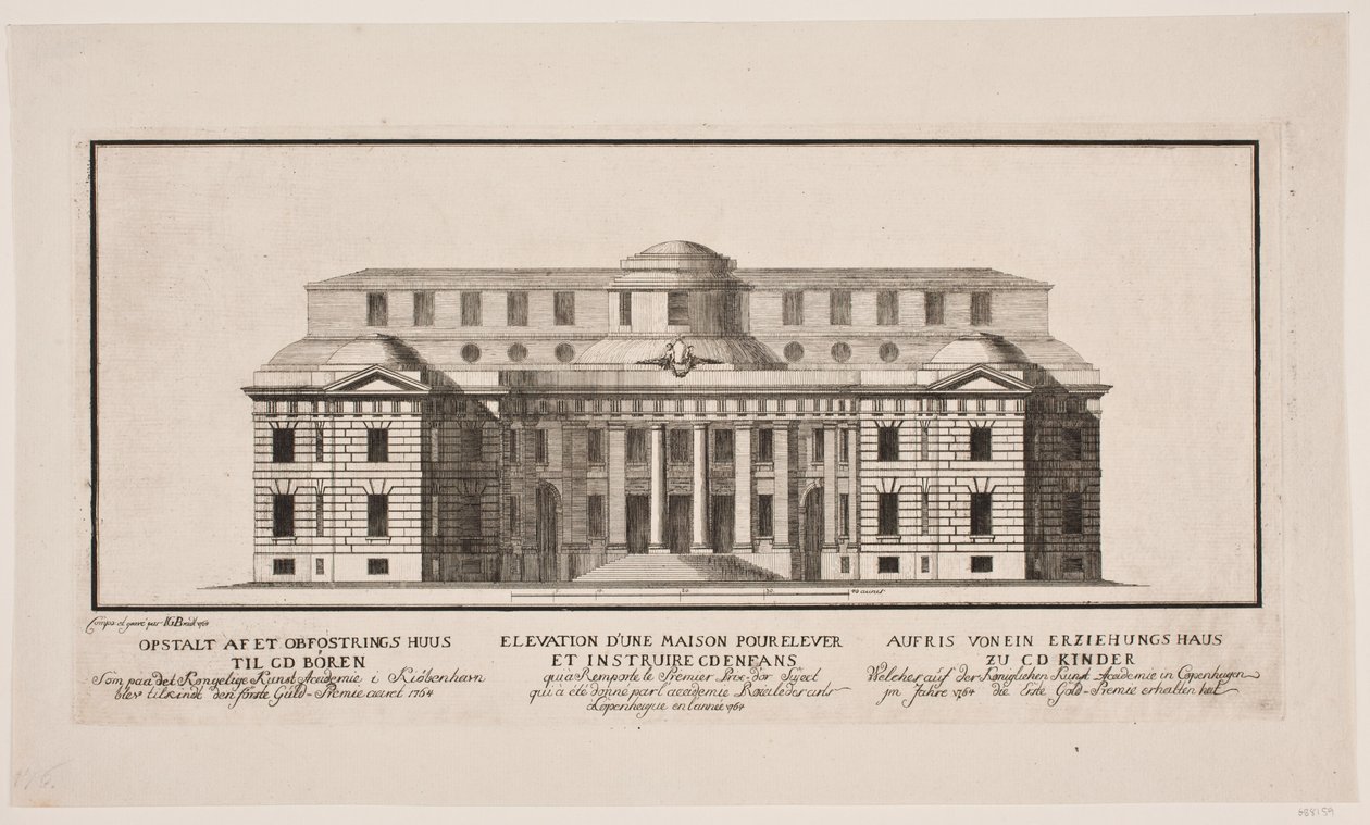 "Opstalt af et opfostringshus" door Johannes Gottfred Bradt