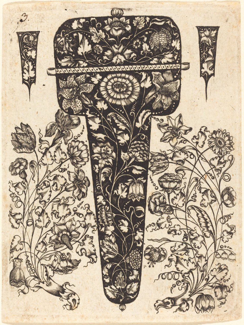 Hanger versierd met bloemen door Johannes Hanias