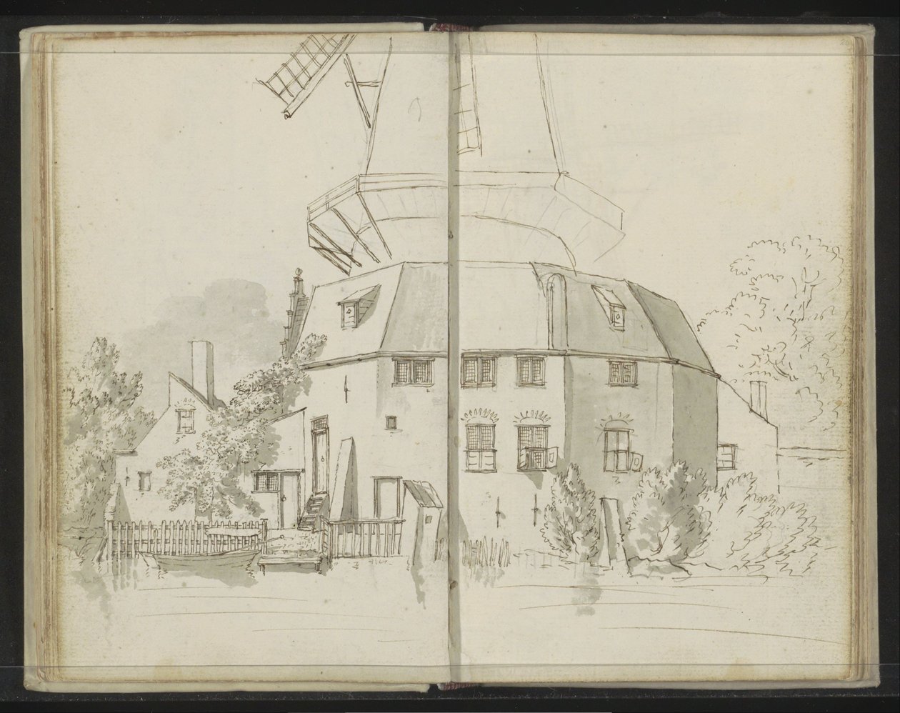 Delftse Molen door Johannes Huibert Prins